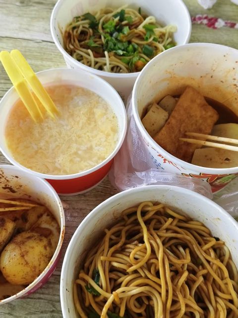 蛋酒热干面小土豆